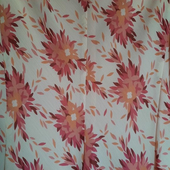 HP⭐ Ann Taylor LOFT Fuchsia Pink Floral V-neck Sleeveless Sundress Size 8P - Picture 5 of 6